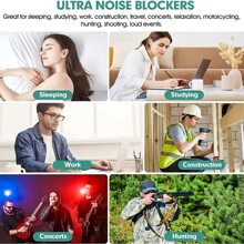 5/10pcs Sponge Earplugs For Noise Reduction, Sleep, Study, Anti-noise Without Hurting Ear - Multicolor - View 5