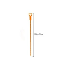 立即消除堵塞的排水管 - 1 件头发排水管堵塞清除工具，适用于下水道、厨房水槽和浴室浴缸 - 橘色 - 查看 7