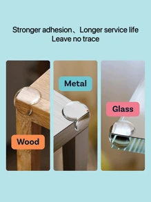 8pcs PVC Adhesive Table Corner Protector, Clear Anti-Bump Table Corner Protector, Covers Sharp Furniture And Table Edges, Corner Protector, Guardrail Guard - Furniture Corner And Edge Bumpers - Anti Bumpers And Cushions For TV Stands, Dining Tables, Coffee Tables, Nightstands, Etc., Suitable For Metal, Glass, Plastic, Marble And Other Materials - Clear - View 7