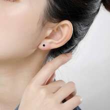 品質耳釘 - 銀色 - 查看 5