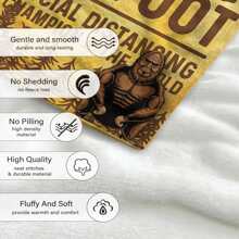 1 件柔軟舒適狗狗印花圖案法蘭絨毯,適合沙發套、家居休閒毯、空調毯、午睡毯、毛絨毯、聖誕和新年禮物 - 彩色 - 查看 4