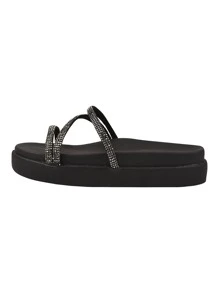 Women Flat Sandals - màu đen - Xem 4
