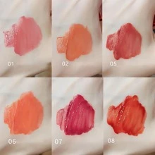 Jalea de brillo de labios con brillo similar a un espejo y una linda decoración de oso, de larga duración, a prueba de manchas, hidratante, a todo color, formador de película transparente
