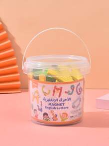 SHENGMA 26pcs Educational Magnetic Eva Alphabet Letters Set For Early Learning, Including Magnetic Board And Blackboard With Colorful English Letters, Fridge Magnets - Multicolor - View 1