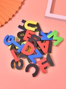 SHENGMA 26pcs Educational Magnetic Eva Alphabet Letters Set For Early Learning, Including Magnetic Board And Blackboard With Colorful English Letters, Fridge Magnets - Multicolor - View 4