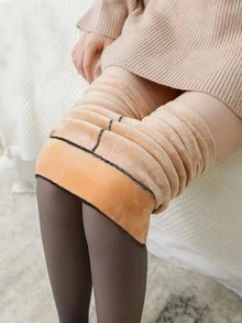 Women Tights - Beige - View 1