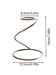 1入復古風格咖啡濾器架,採用蛇形鐵製,銅色調 - 銅色 - 查看 4