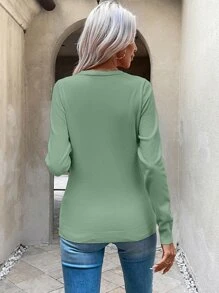 Women Sweaters - Màu xanh Bạc hà - Xem 2