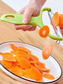 1pc Extra Large Vegetable Peeler Cabbage Shredder Cutter For Cabbage, Lettuce And Other Leafy Vegetables - Green - View 7