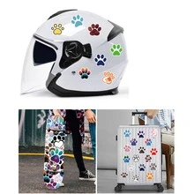 60張可愛卡通狗爪印塗鴉貼紙 - 彩色 - 查看 3