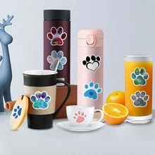 60張可愛卡通狗爪印塗鴉貼紙 - 彩色 - 查看 4