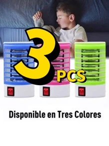 3PCS Lámpara Eléctrica Uv Para Matar Mosquitos - Multicolor - Ver 1