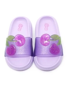 Kids Flat Sandals - 中紫紅色 - 查看 2