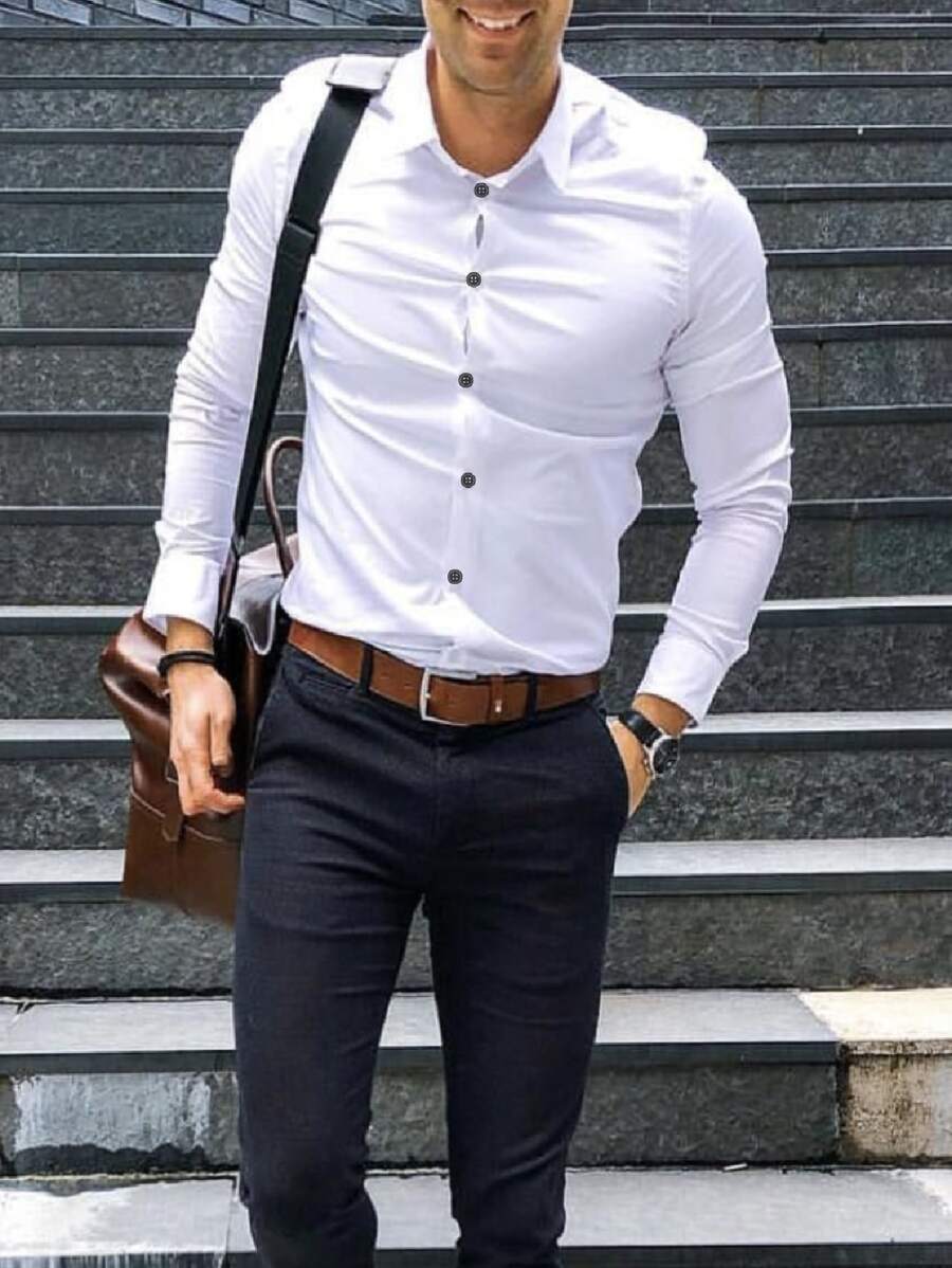 Men Shirts - White - View 1