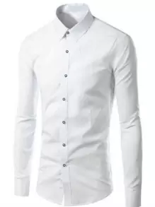 Men Shirts - White - View 2