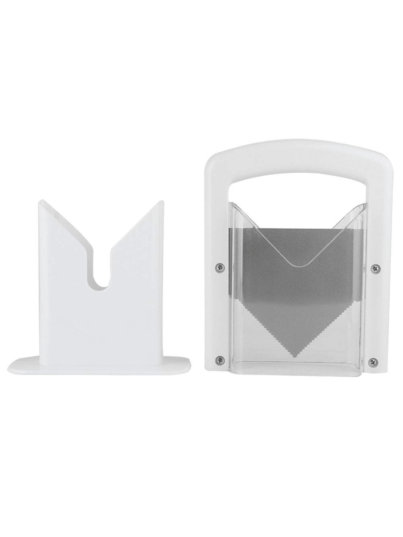 1pc White Bread Slicer, Evenly Slice Bagels, Safe And Quick To Use