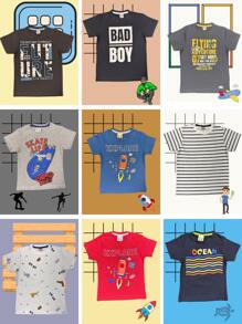Toddler Boy T-Shirts - Nhiều màu - Xem 4