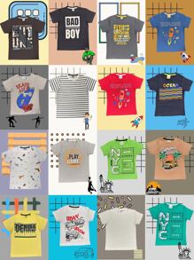 Toddler Boy T-Shirts - Nhiều màu - Xem 7