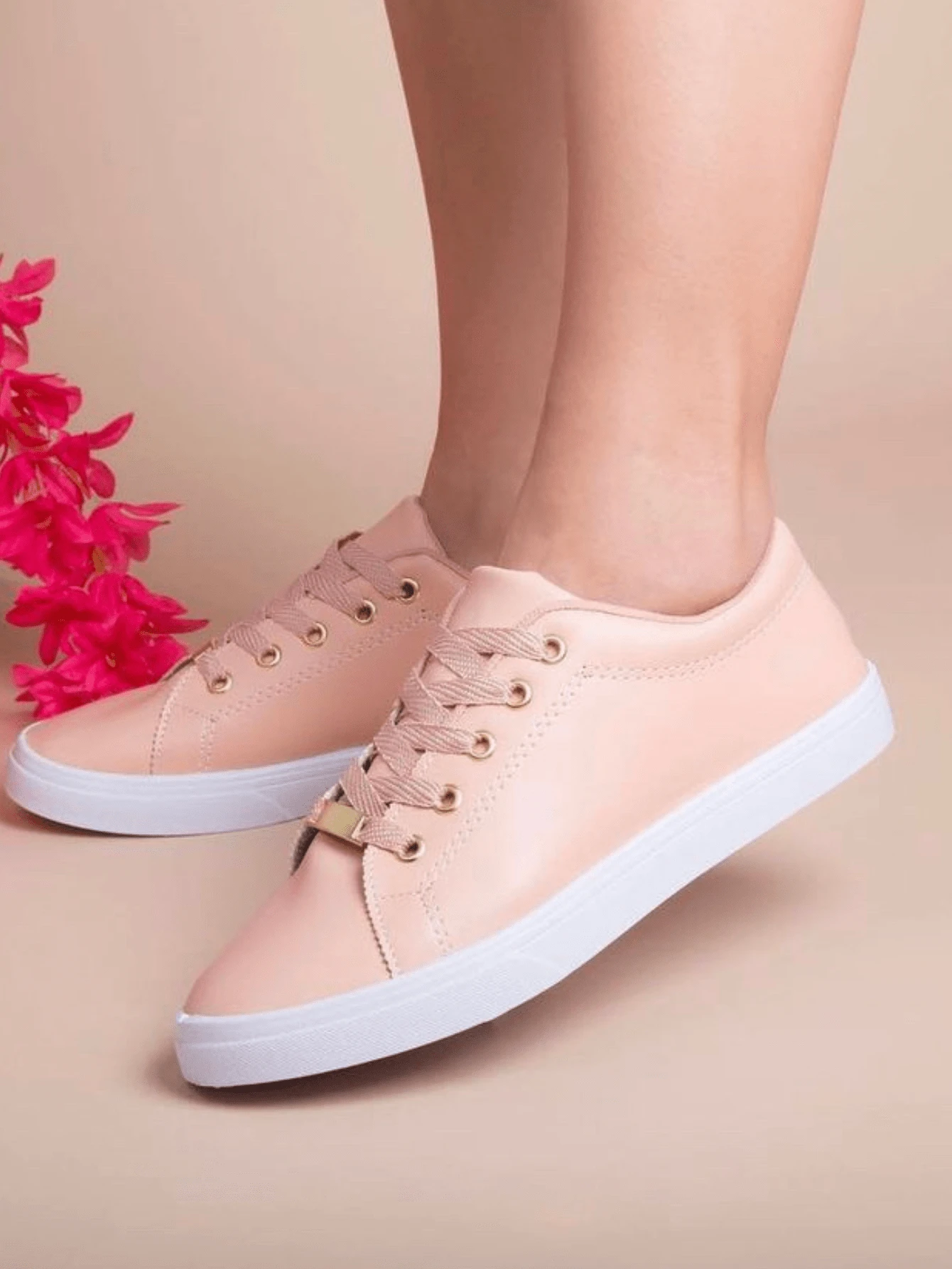 Women Casual Shoes - 乾枯玫瑰色 - 查看 1