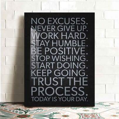 1pc Elevate Your Home Decor With Canvas Wall Art - "Today Is Your Day" Posters - No Frame