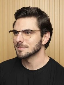 Men Glasses Accessories - 金色 - 查看 2
