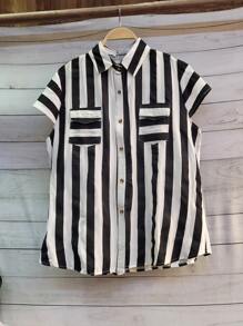 Women Blouses - 黑色 - 查看 1