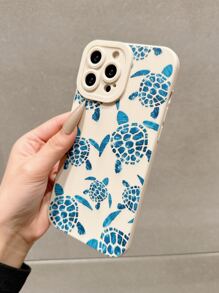 Vỏ điện thoại Tpu in hình rùa có lỗ chính xác Tương thích với iPhone - Nhiều màu - Xem 3