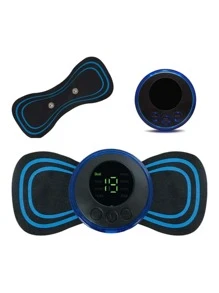 Massageador Elétrico Portátil De Pescoço Coluna Cervical Instrumento De Fisioterapia De Pulso - Preto - Visão 2