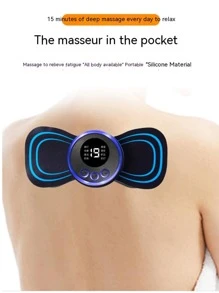 Massageador Elétrico Portátil De Pescoço Coluna Cervical Instrumento De Fisioterapia De Pulso - Preto - Visão 8