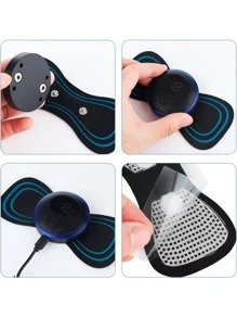 Massageador Elétrico Portátil De Pescoço Coluna Cervical Instrumento De Fisioterapia De Pulso - Preto - Visão 4