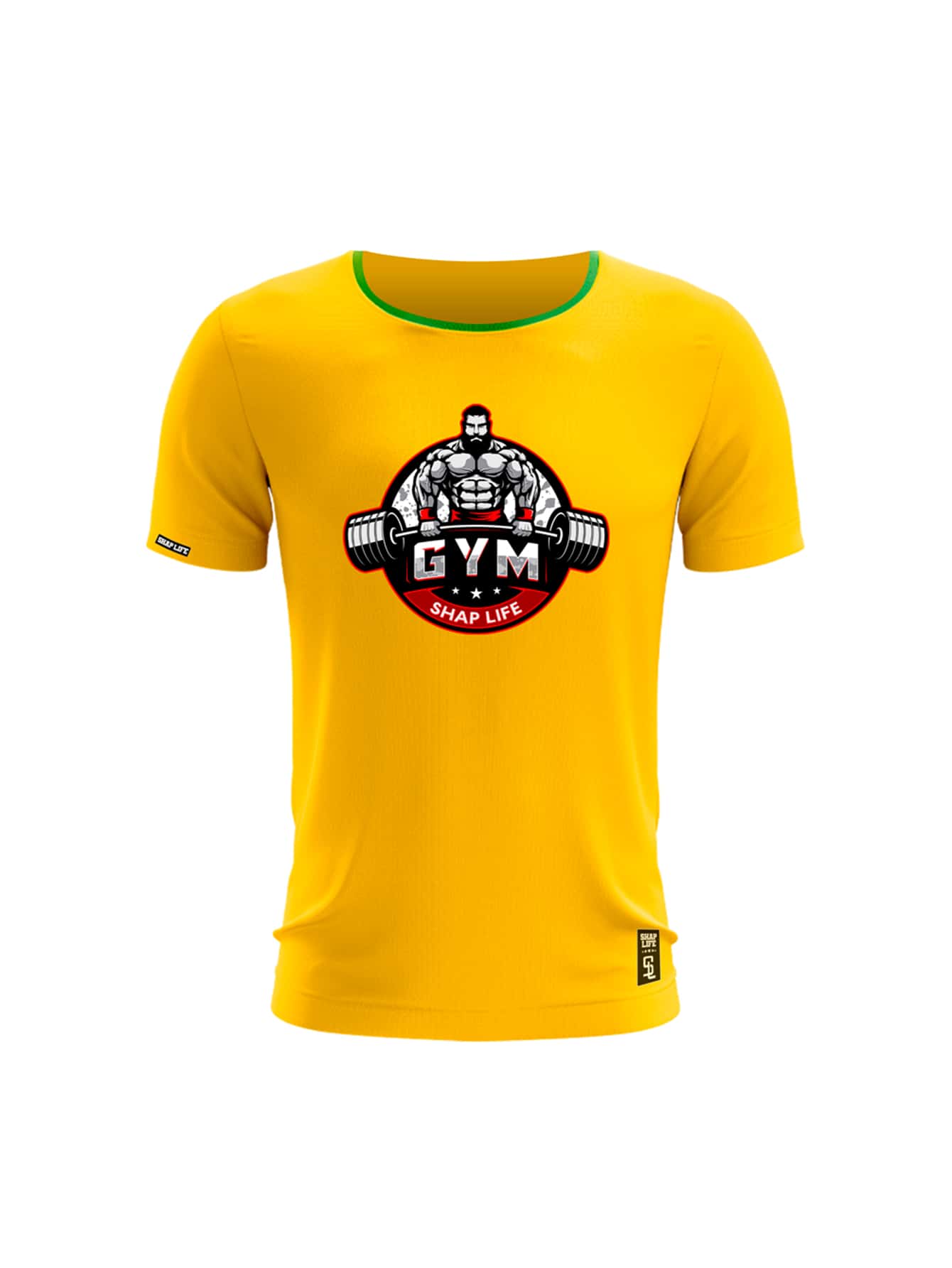 Men T-Shirts - 黃色 - 查看 1