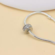 1Pc Alloy Crystal Beads Fits Charms Bracelets Bead Clip Stopper Star Pattern European Charm DIY Jewelry