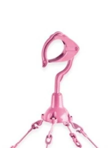 Varal Multiuso Plástico 24 Prendedores Roupas Intimas Meias Cuecas Calcinhas - Rosa Bebê - Visão 4