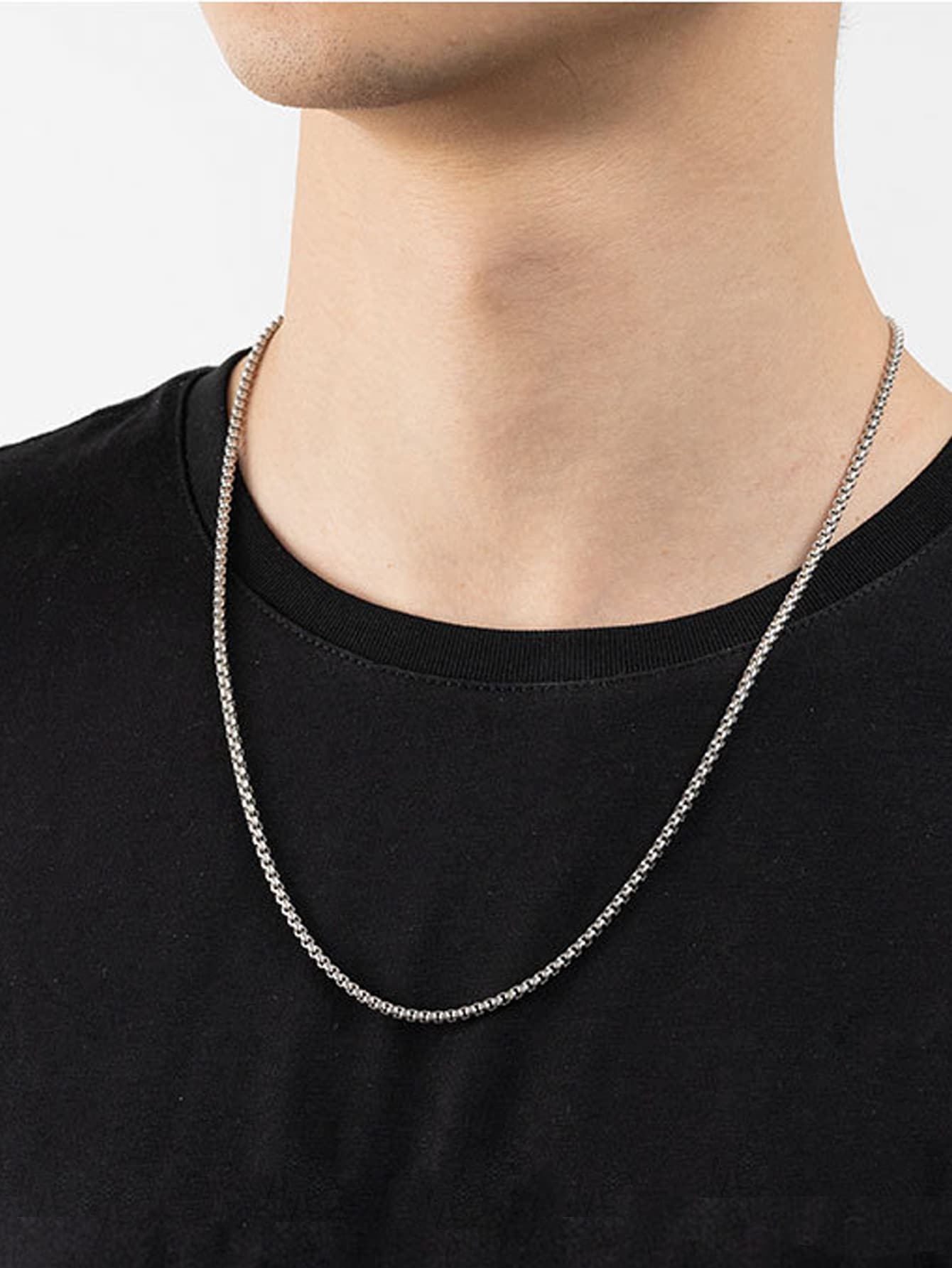 Chain Necklaces - 銀色 - 查看 1