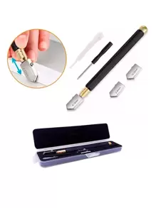 Vmingo Ceramic Tile Glass Cutter 5 Pcs Manual Oil Tank - Silver - View 1