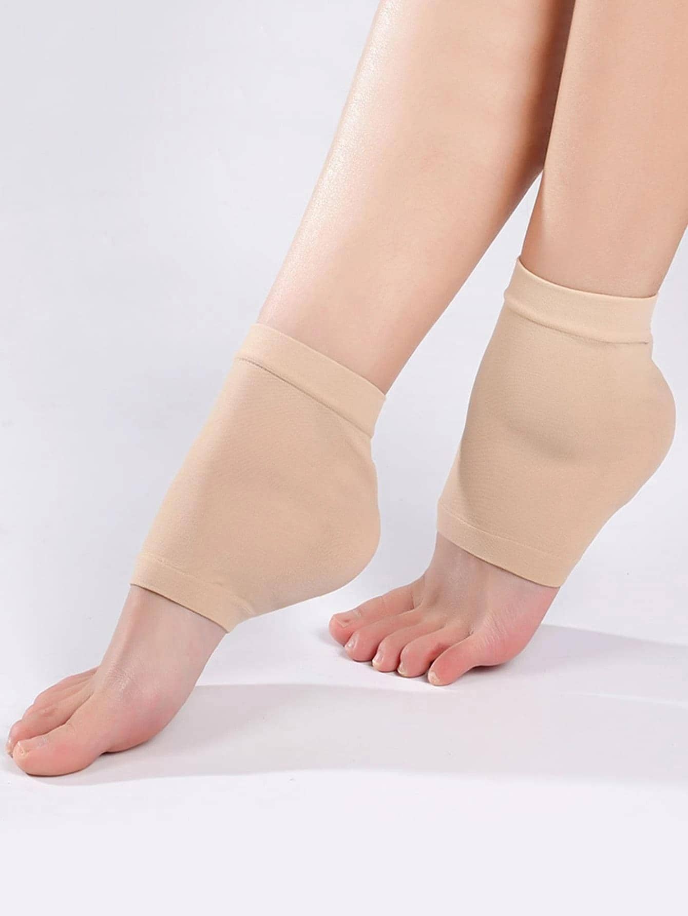 2Pcs/Set Silicone Anti-crack Socks, 1pair Open-Toe Moisturising Gel ...