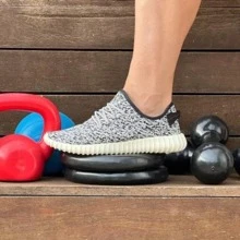 Men Sneakers - 灰色 - 查看 2
