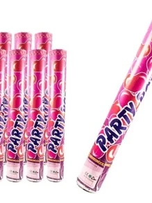 3 Bazuca Lanzador De Confeti Cañon Fiestas Batucada 28 Cm - Multicolor - Ver 5