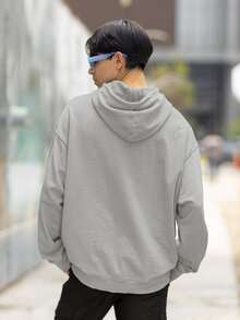 Men Sweatshirts - 淺灰色 - 查看 3