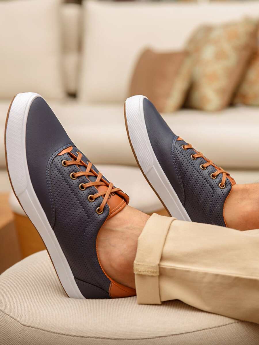 Men Sneakers - 藏蓝色 - 查看 1