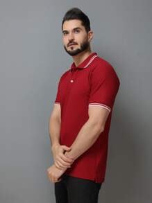 Camisa POLO GOLA LISTA(P M G GG G1 G2 G3) masculina tecido algudão piquet