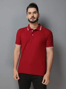 Camisa POLO GOLA LISTA(P M G GG G1 G2 G3) masculina tecido algudão piquet
