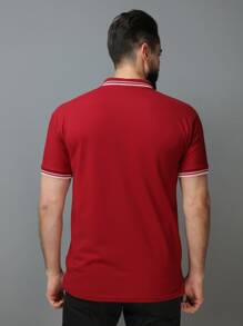 Camisa POLO GOLA LISTA(P M G GG G1 G2 G3) masculina tecido algudão piquet