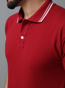 Camisa POLO GOLA LISTA(P M G GG G1 G2 G3) masculina tecido algudão piquet