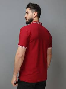 Camisa POLO GOLA LISTA(P M G GG G1 G2 G3) masculina tecido algudão piquet