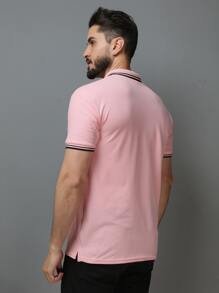 Men Polo Shirts - Pink - View 7
