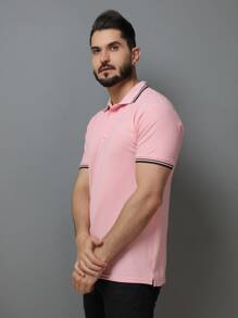 Men Polo Shirts - Pink - View 6
