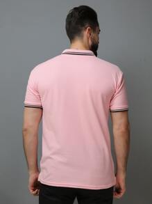 Men Polo Shirts - Pink - View 2