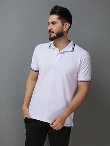 Men Polo Shirts - White - View 5