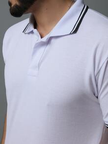 Men Polo Shirts - White - View 3